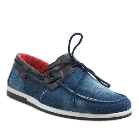 Elegante marineblaue Schuhe AB108-1 Loafer 1