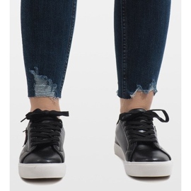 Schwarze Sneakers Herz G-115 2