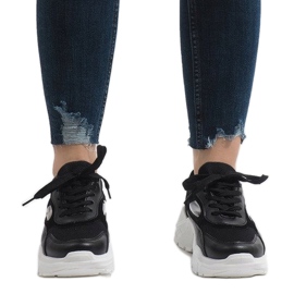 Schwarze modische PP-37 Sportschuhe 2