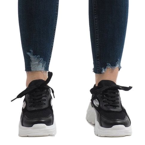 Schwarze modische PP-37 Sportschuhe 2