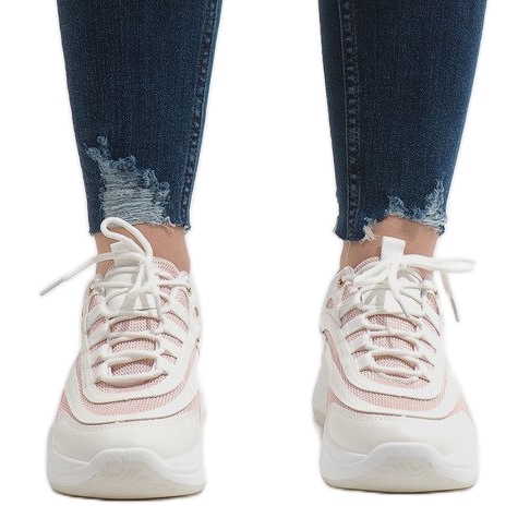 Weiße modische Sportschuhe BO-15 1