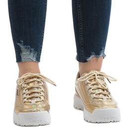 Gold modische Sportschuhe 82017 golden 2