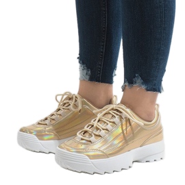 Gold modische Sportschuhe 82017 golden 1