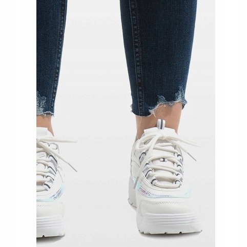 Weiße modische Sportschuhe BO-62 2