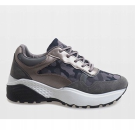 Graue modische Sportschuhe, camo LT013 2