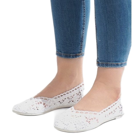 JX59P weiße Spitzenturnschuhe 1