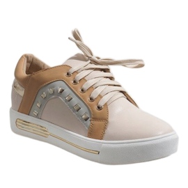 Braune Damen Sneaker Wedges BH-115 1
