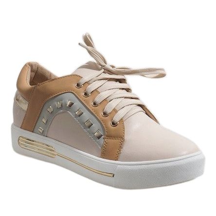 Braune Damen Sneaker Wedges BH-115 1