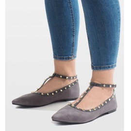 Graue Ballerinas 127-13 1