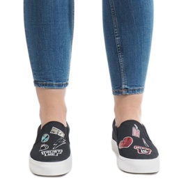 Schwarze NB102P Slip-On-Sneakers 1