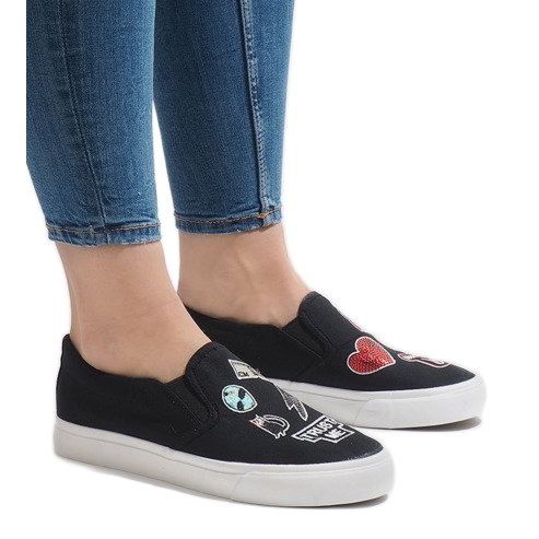 Schwarze NB102P Slip-On-Sneakers 2