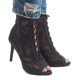 Schwarze Stiefeletten 1610-225 2