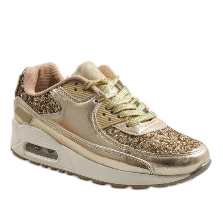 Gold glänzende B64-1 Sportschuhe golden 1