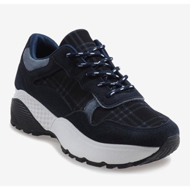 Modische marineblaue Sportschuhe 61012 1