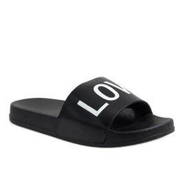 Schwarze Liebe 812A Hausschuhe 1