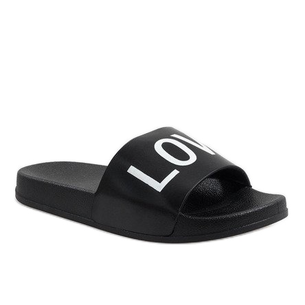 Schwarze Liebe 812A Hausschuhe 1