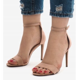 Rosa Wildledersandalen SY-31P 1