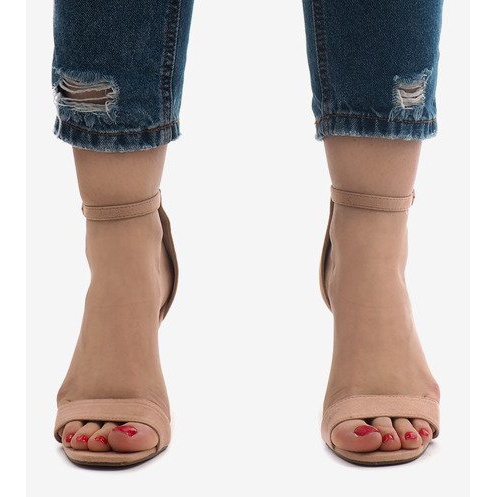 Rosa Wildledersandalen SY-31P 2