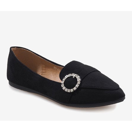 Schwarze DY-01 Ballerina-Loafer 1