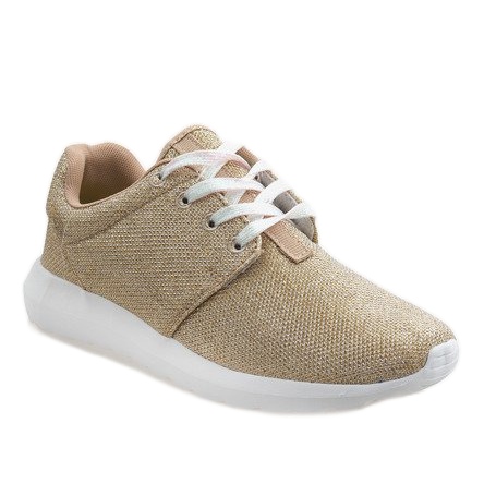 Gold glänzende Sportschuhe B62-4 golden 1