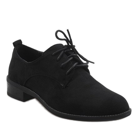 Schwarze Jazzschuhe, Wildlederschuhe C-7183 1