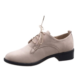 Beige Jazzschuhe, Wildlederschuhe C-7183 1