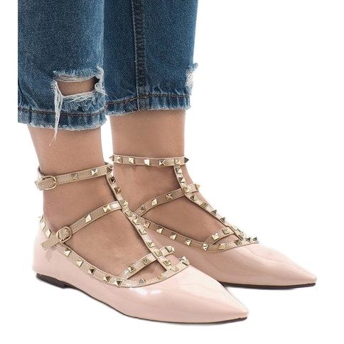 Rosa lackierte Ballerinas 127-12 2