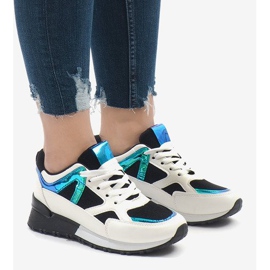 Schwarze Turnschuhe modische Sportschuhe 2018-12 weiß 2