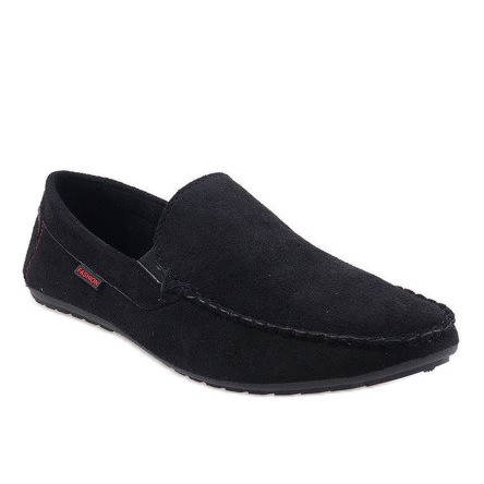 Schwarze elegante Halbschuhe AB96K-1 Loafer 1
