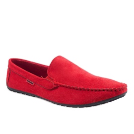 Rote elegante Halbschuhe AB96K-2 Slipper 1