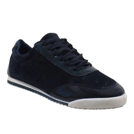 Marineblaue Herren-Sneaker JX-22 schwarz 1