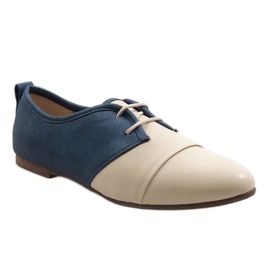 Oxford Beige Jazzschuhe 2 navy blau 1