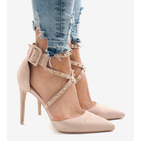 Rosa Wildleder High Heels GH11547 2