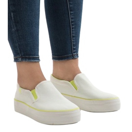 Weiße Sneakers Plateau GF-41 1