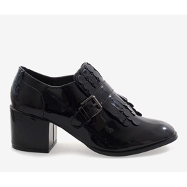 Schwarz lackierte hochhackige Stiefel PZY-02 2