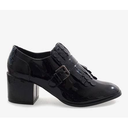 Schwarz lackierte hochhackige Stiefel PZY-02 2