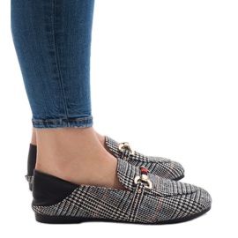 Ballerina-Loafer YJX003 in Schwarz 1