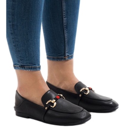 Ballerina-Loafer YJX005 in Schwarz 1