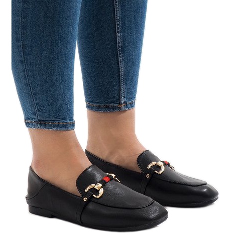 Ballerina-Loafer YJX005 in Schwarz 1