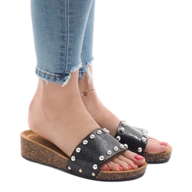 Schwarze High Heels AC-2809 1