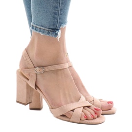 Rosa Sandalen mit hohen Absätzen FH39002 2