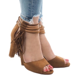 Camel Sandalen auf dem Boho Post 1275-GL braun 1