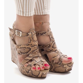 Camel Keilsandalen A-7A braun 2