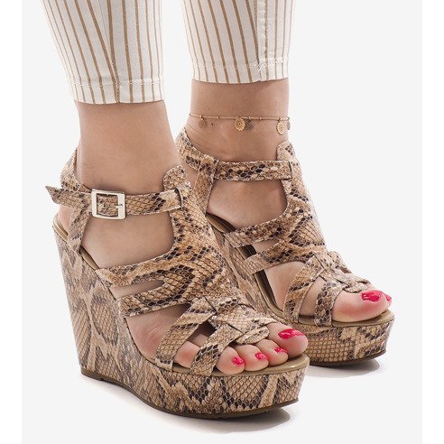 Camel Keilsandalen A-7A braun 1