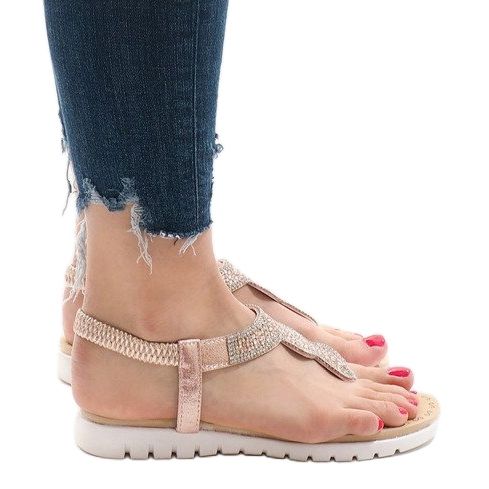 S11 verzierte rosa Sandalen 1