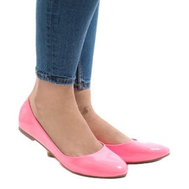 Klassische rosa Lackballerinas L809 1