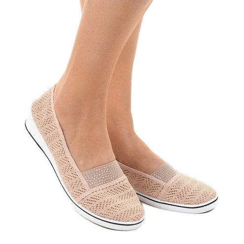 Rosa Sneakers mit Spitze am Keil ZH-4 2