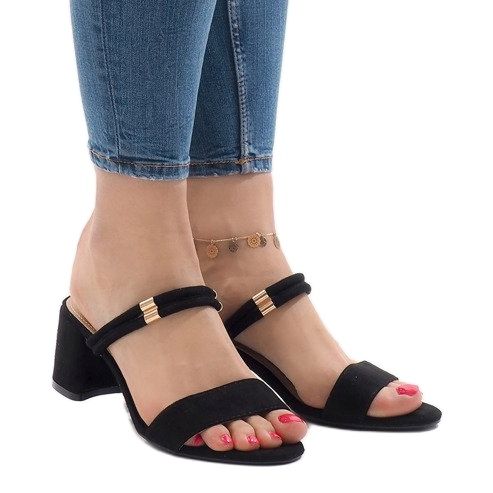 Schwarze M806 High Heels 2