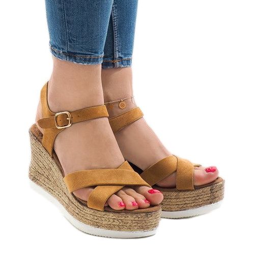 Camel Keilsandalen XL104 braun 1