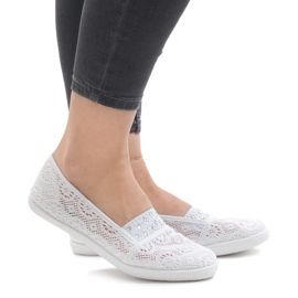 1148-Y weiße Schnürsneaker 1